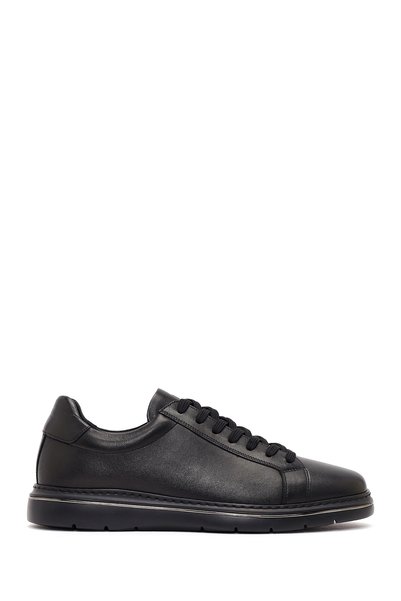 Derimod Men's Black Lace-Up Leather Sneaker 26SFD641018