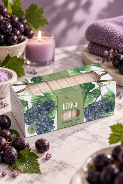 F.Kumanlı La Diva La Diva Natural Boutique Soap of Black Grapes 10X22.5 g
