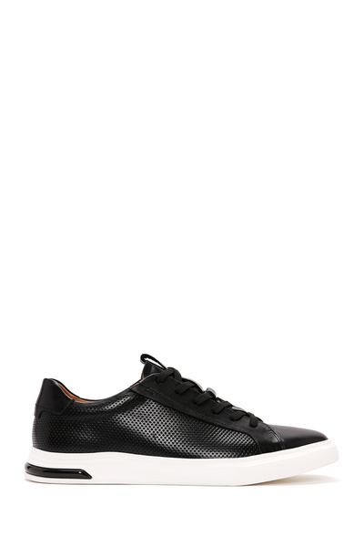 Derimod Men's Black Lace-Up Leather Sneaker 26SFD690518