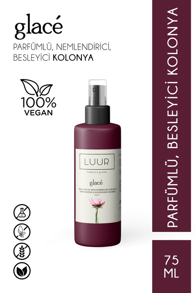 LUUR COSMETICS & MORE Glacé 80° Kolonya Nemlendirici Arındırıcı Besleyici Vit...