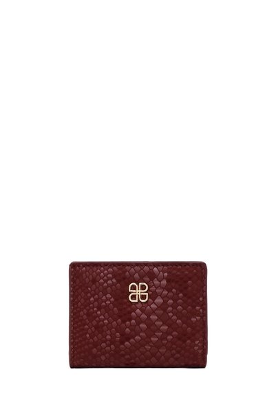 Derimod Women's Burgundy Printed Wallet 000A2D564540