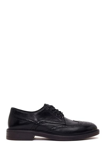 Derimod Men's Black Lace-Up Leather Casual Shoes Wm680047Dv