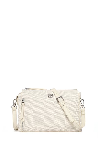 Derimod Women's Cream Long Strap Printed Crossbody Bag 26Sbd250326