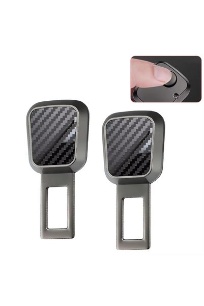 Choice11 2Pcs Carbon Fibre 1/2PCS Car Seat Belt Clip Extender Safety Seatbelt...