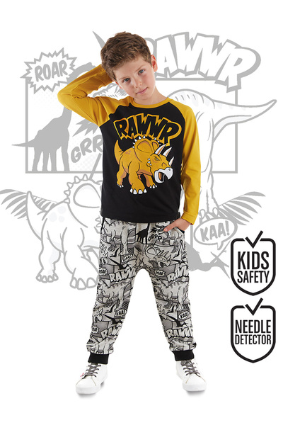 MSHB&G Rawr Erkek Çocuk T-shirt Eşofman Altı Takım