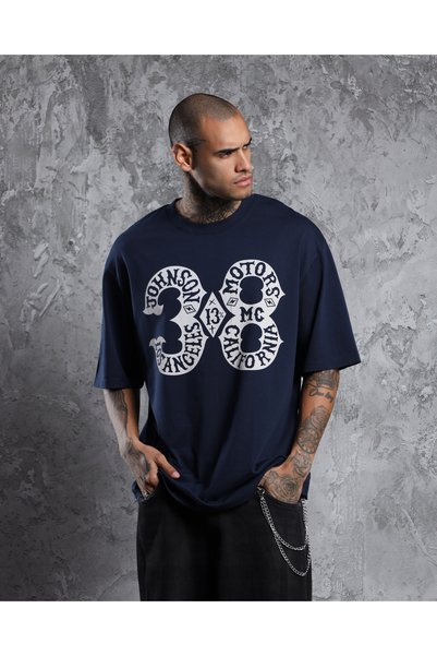Overdrive Tricou supradimensionat pentru motociclete Johnson 38 Motors