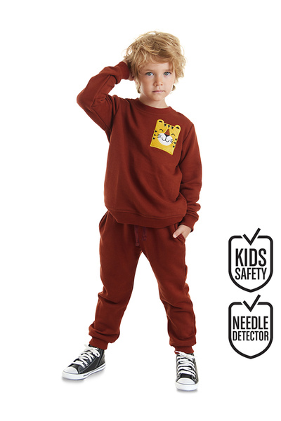 Denokids Σετ άνετης αθλητικής φόρμας για αγόρια Tiger