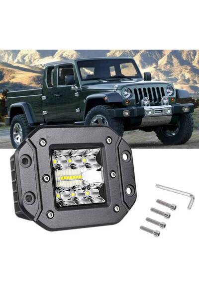 Choice 5" Flush Mount LED Work Light Bar OffRoad 12V 24V Spot Flood LED Light...