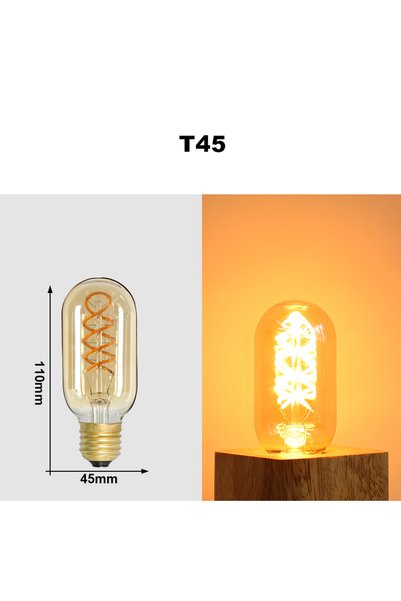 Choice 4 وات نعم مصباح LED أبيض دافئ T45 E27 220 فولت 4 وات A60 ST64 T45 T185...