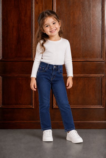 Mutlu Kids Kız Bebek Çocuk Kot Pantolon