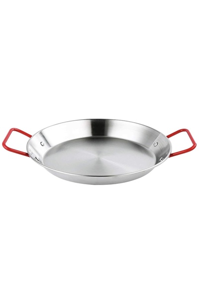 PUFO Tigaie plată cu 2 mânere pentru servit sau gătit paella, fructe de mare,...