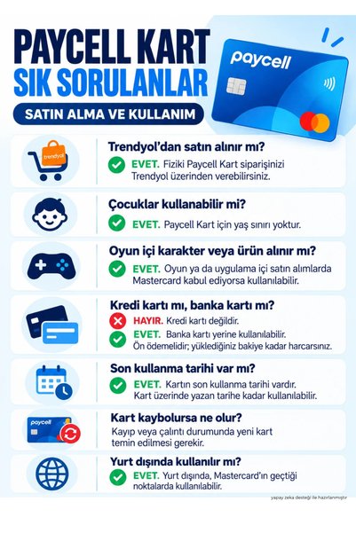 umitaksoy Paycell Mavi Fiziki Ön Ödemeli Kart 2 Adet