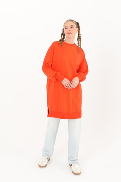 Soul Kadın Basic Tunic - 30644TUN Açık Kırmızı