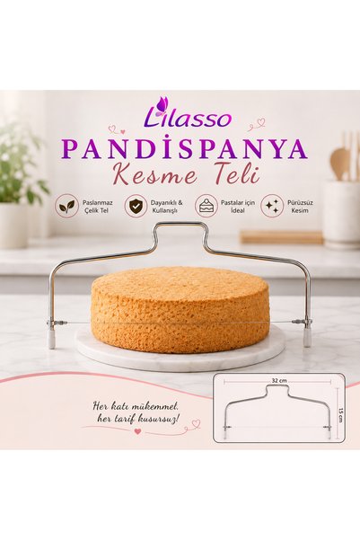 Genel Markalar Paslanmaz Pasta-Kek Kesme Teli
