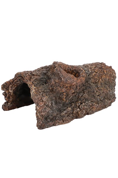 Choice As picture Resin Reptile Hide Cave Simulation Tree Bark Shaped Amphibi...