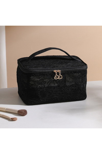 Generic Brand Lace Makeup Bag for Women, Large Capacity Cosmetic Pouch Portab...