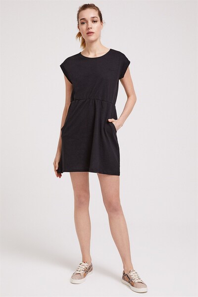 Lee Cooper Women's Ruby O Neck Dress Black 202 LCF244002