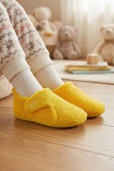 GEZER Kışlık Kız Çocuk Peluşlu Rahat Taban Cırt Cırtlı Ayarlanabilir Ev Okul ...