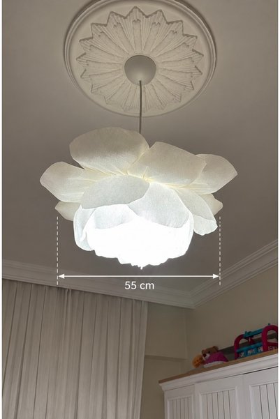 Tasarım Beyaz Bohem Model Sarkıt Avize - Salon ,Yatak Odası ve Çocuk Odası iç...