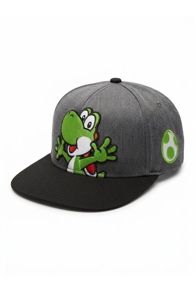 Nintendo Șapcă snapback originală Super Mario - Yoshi și Ou, mărime reglabilă