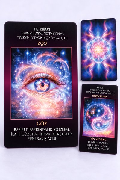 İkilem Yayınevi Spiritüel Semboller / 90 Kart Açıklamalı Tarot Kehanet Destesi ve Dijital Rehber