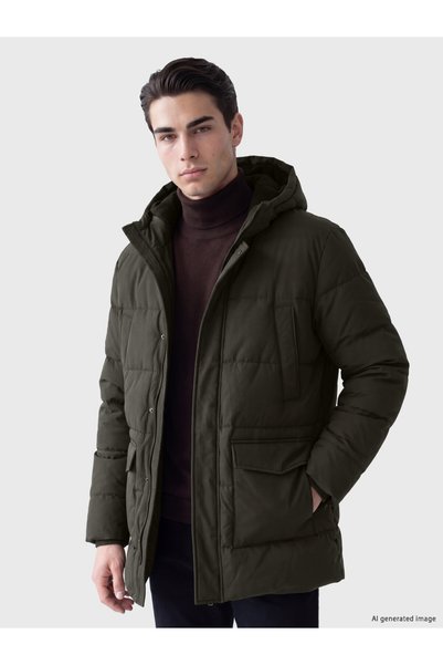 LC Waikiki Standard Fit Hooded Men's Coat for Style Enthusiasts from Uzg Store