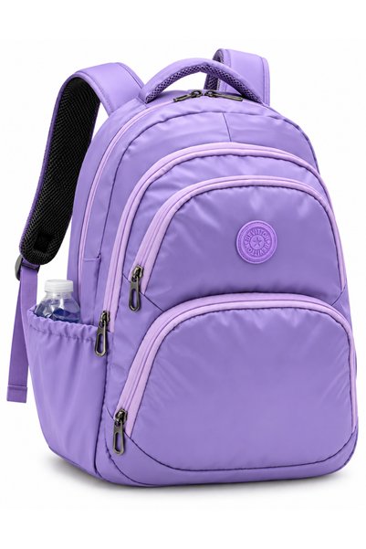 Bevitton 34600 Su Geçirmez Kumaş Okul Çantası Unisex Okul Sırt Çantası Lila