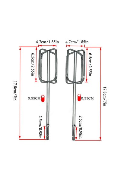 Choice 1pcs Hand Mixer Beaters Attachments For Universal Stainless Steel Elec...