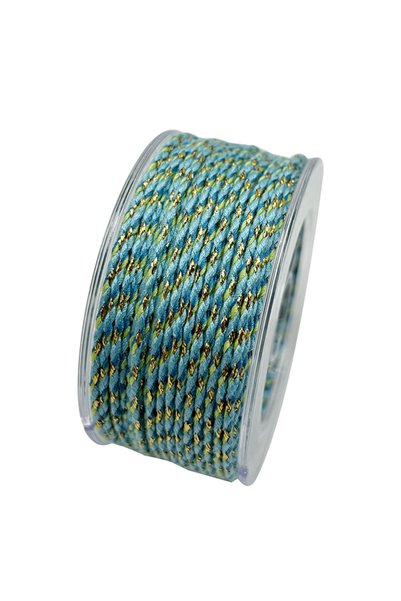Choice color 5 16M/roll 2mm Gold Color Tibetan Style Cotton Cord Rope Handmad...
