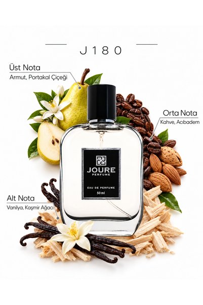 JOURE PERFUME Joure J180 - Vanilya Kahve Çikolata Kokulu 50ml Kalıcı Edp Kadı...