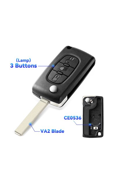 Choice6 3BT VA2 CE0536 KEYYOU For Peugeot 207 307 308 407 607 807 For Citroen...