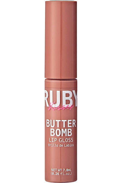 Ruby Kisses Butter Bomb luciu de buze Butter Nude, 7,8 ml