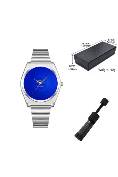 Choice Blue 2026 Men's Quartz Watch with Round Dial Design Personalized Graff...