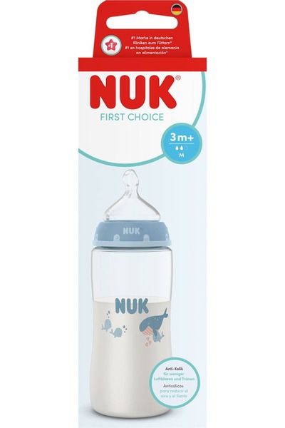 Nuk FC biberon polipropilenă cu tetină silicon M 3+ luni, 300 ml