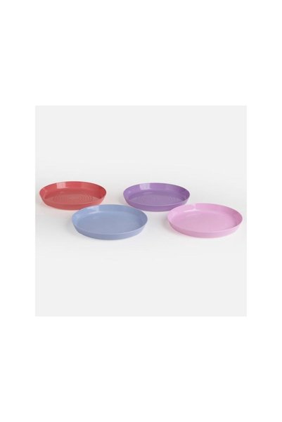 Jumbo Set Farfurii de Plastic de Diverse Culori Ø18,2cm - 4buc