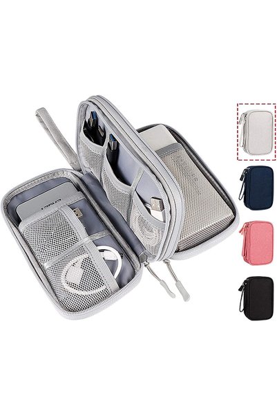 GENERAL CAOODKDK Electronic Organizer Travel USB Cable Accessories Bag/Case,W...