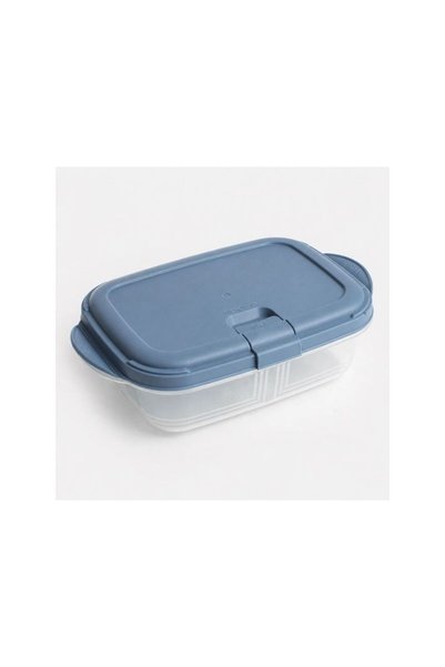 Jumbo Caserola cu Capac Albastru & Clip 1,1L