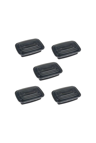 Jumbo Set Recipiente Alimente Negre Capac Transparent 1l - 5buc