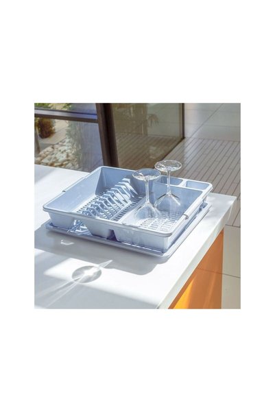 Jumbo Uscator Vase din Plastic cu Tava 48x38x8cm