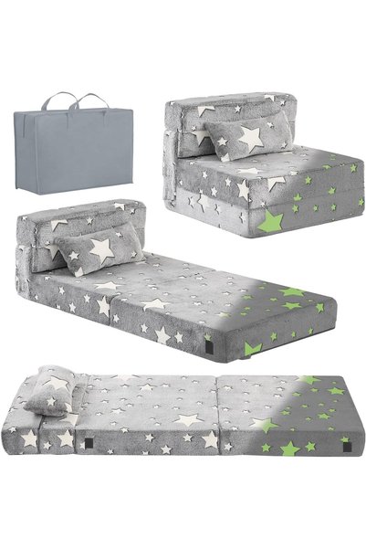 Generic Kids Folding Sofa Bed Floor Mattress, Trifold Futon Mattress, Toddler...