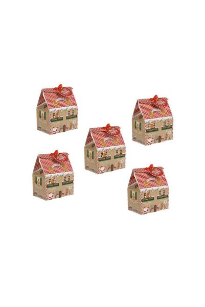 Jumbo Cutii Dulciuri din Hartie Casa de Turta Dulce 11.5x7.5x7.5cm - 5buc