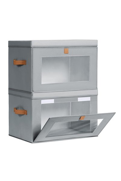 NIUBIER Large Closet Storage Organizer - Clothes Storage Bins with Handles & ...