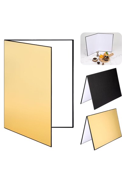 EXCEFORE Light Reflector 3 in 1 Photography Cardboard Diffuser A3 Folding Lig...