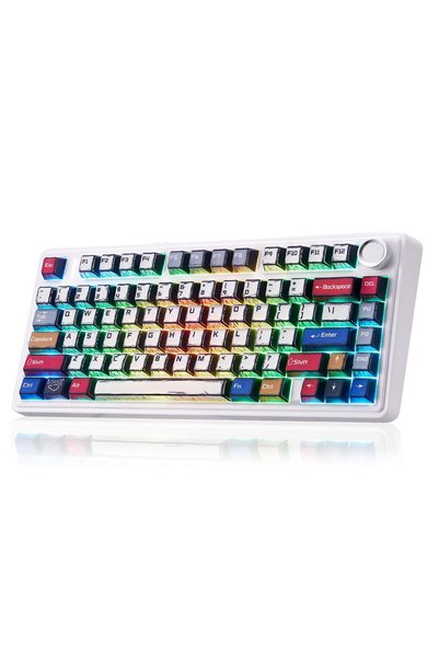 LEOBOG x Aula F75 Tri-Mode Gasket Mechanical Keyboard with Knob