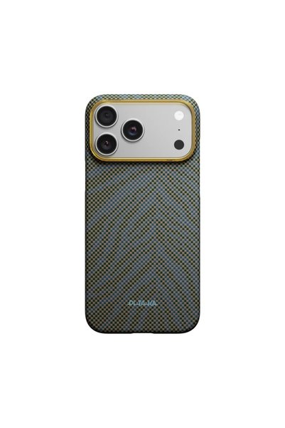 PITAKA Husă pentru iPhone 17 Pro, Respirația Venelor, Husă de margine, Verde ...