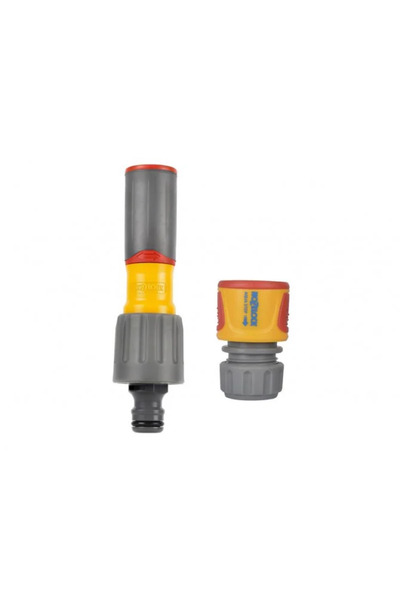 Hozelock Hose Nozzle Plus 3-in-1 Starter Kit with Aquastop