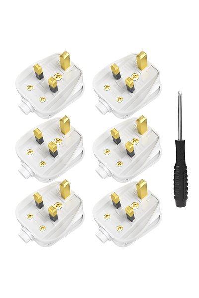 Generic UK Plugs with 13 AMP Fused, 3 pin Mains Plug with Cord Grip Rewireabl...