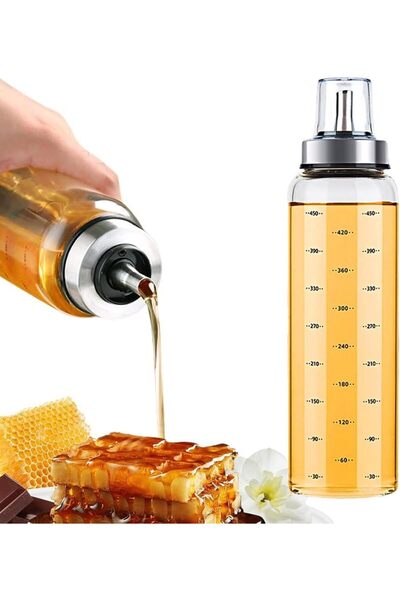 Generic موزع عسل بدون تقطير، موزع شراب القيقب الزجاجي، حاوية زيت بغطاء، تصميم...