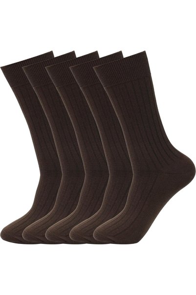 Generic 5 Pairs Men's Cotton Business Dress Socks