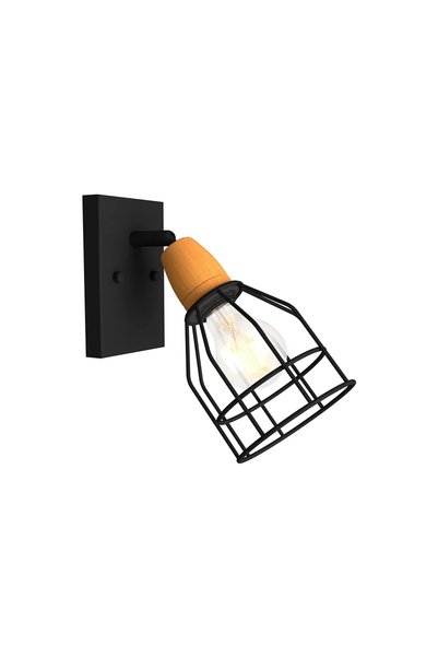 ELMOSMART Corp de iluminat de perete Elmos DB-MA-0339N 1xE27 220 V IP20 negru